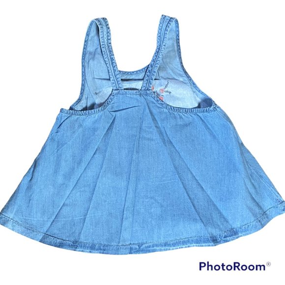 Guess Kids Denim top with detailed embroidery Size medium 10 - 12 - Picture 3 of 5